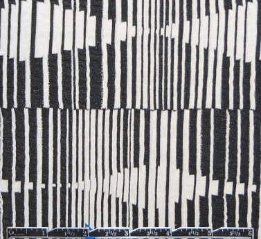 yarn dye cotton blend graphic knit - black/vanilla yarn dye cotton blend graphic knit - black/vanilla