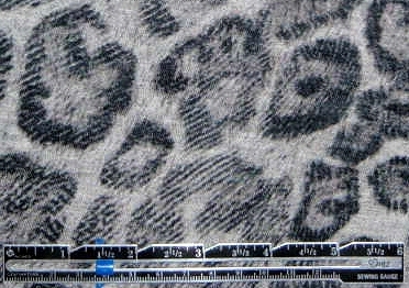 NY designer leopard print rayon knit - gray NY designer leopard print rayon knit - gray