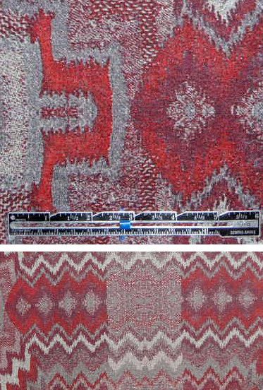 Italian red/gray Missoni-esque rayon/lycra knit Italian red/gray Missoni-esque rayon/lycra knit
