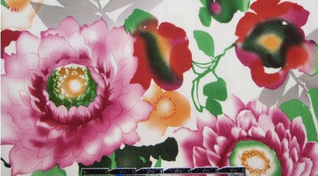 NY designer flower garden cotton/lycra woven NY designer flower garden cotton/lycra woven