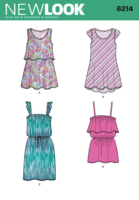 New Look 6214 Misses' Tops and Tunic New Look 6214 Misses' Tops and Tunic