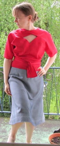Second Prize (Tie): Margaret for Vogue Patterns: 2859 Misses' Jacket, Blouse and Dress Second Prize (Tie): Margaret for Vogue Patterns: 2859 Misses' Jacket, Blouse and Dress