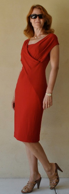First Prize Winner in PatternReview's 2012 Little Red Dress Contest Wearing
