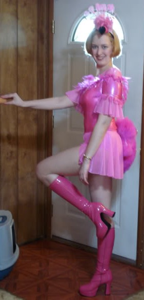 BunnyGirl19 strikes the pose in Jalie 2791!