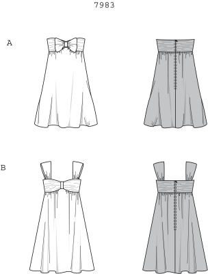 Prom Dress Patterns on Burda 7983   Misses Formal Dress