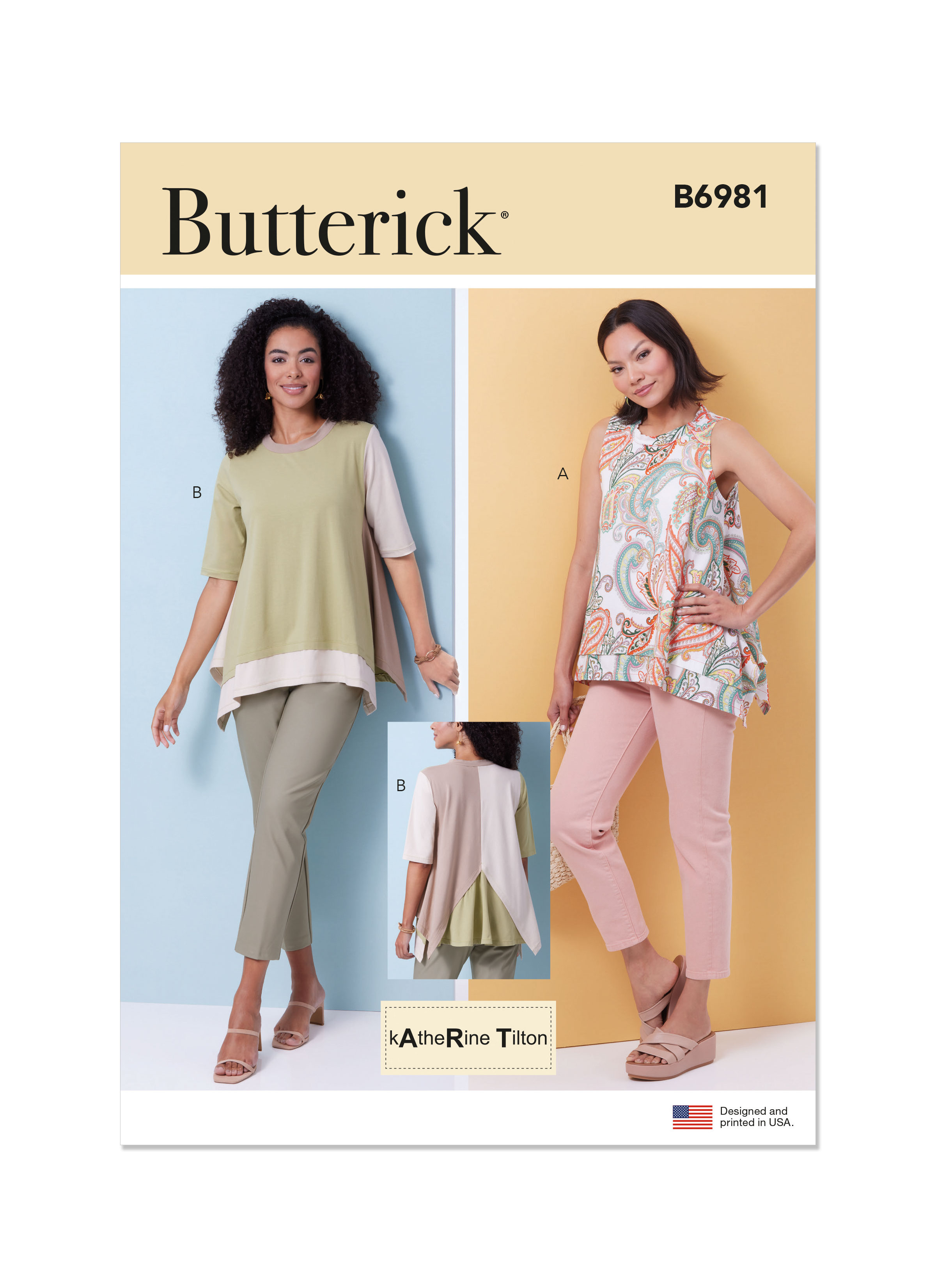 Butterick 6981 Misses Tops