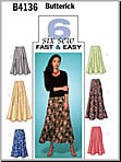 Butterick 4136 Pattern ( Size 14-16-18 )