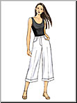 Butterick 5221 Pattern ( Size 8-10-12-14 )