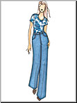Butterick 5403 Pattern ( Size XSM-SML-MED-LRG-XLG )