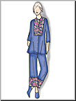 Butterick 5434 Pattern ( Size XSM-SML-MED-LRG-XLG )