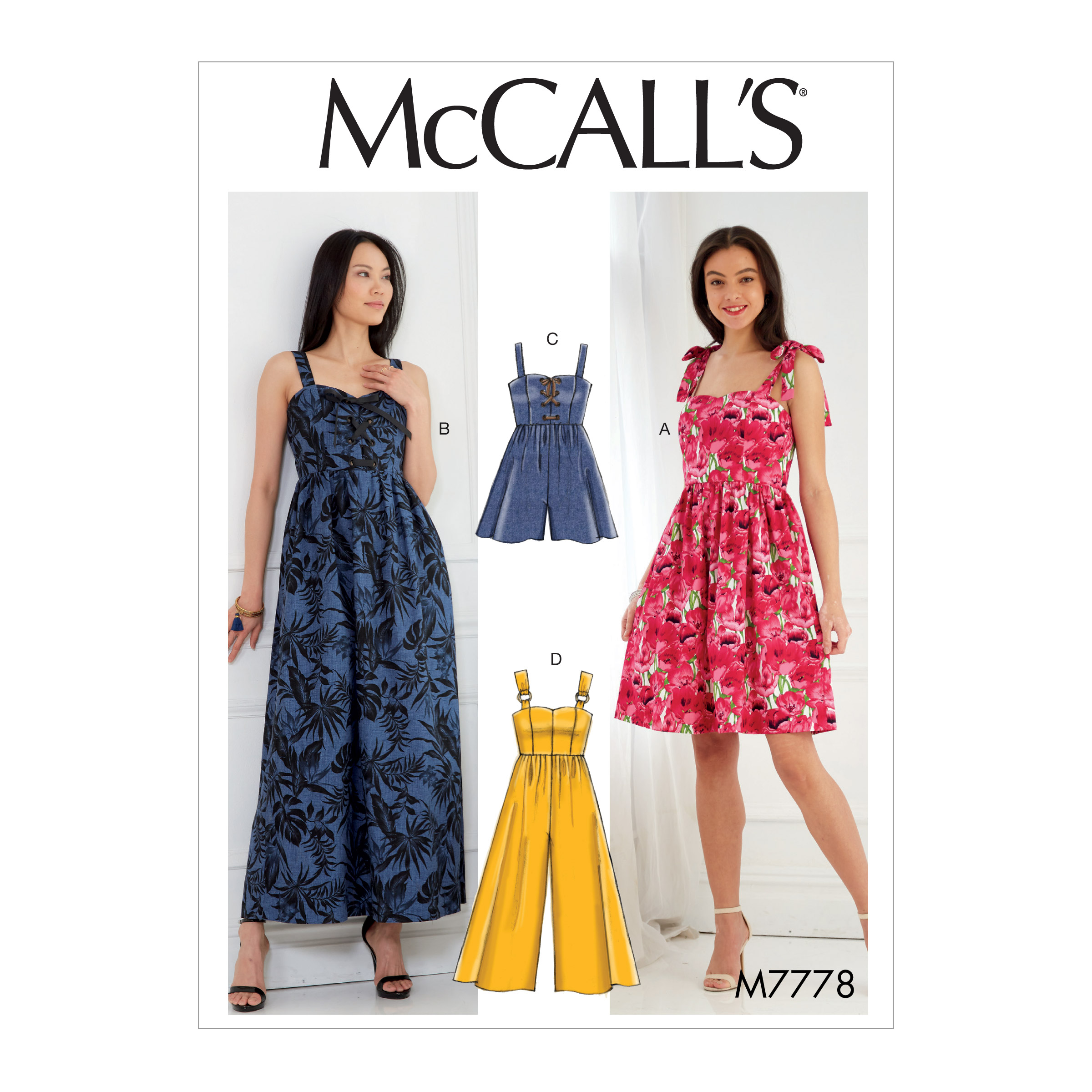 McCall S 7778 Misses Dresses Romper And Jumpsuit