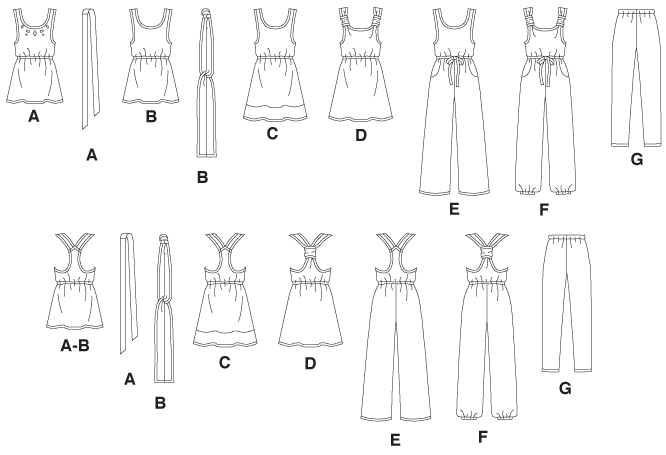 Click to magnify/shrink McCall's 5840 Line Drawing