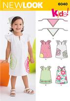 New Look 6040 Pattern ( Size 1/2-1-2-3-4 )