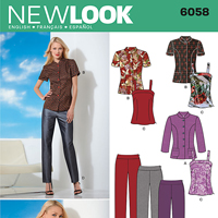 New Look 6058 Pattern ( Size 10-12-14-16-18-20-22 )