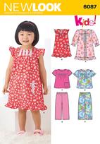 New Look 6087 Pattern ( Size 1/2-1-2-3-4 )