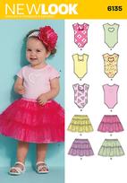 New Look 6135 Pattern ( Size NB-S-M-L )