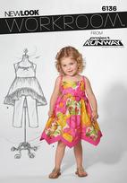 New Look 6136 Pattern ( Size 1/2-1-2-3-4 )