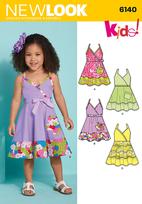 New Look 6140 Pattern ( Size 1/2-1-2-3-4 )