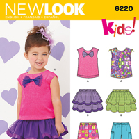 New Look 6220 Pattern ( Size 1/2-1-2-3-4 )