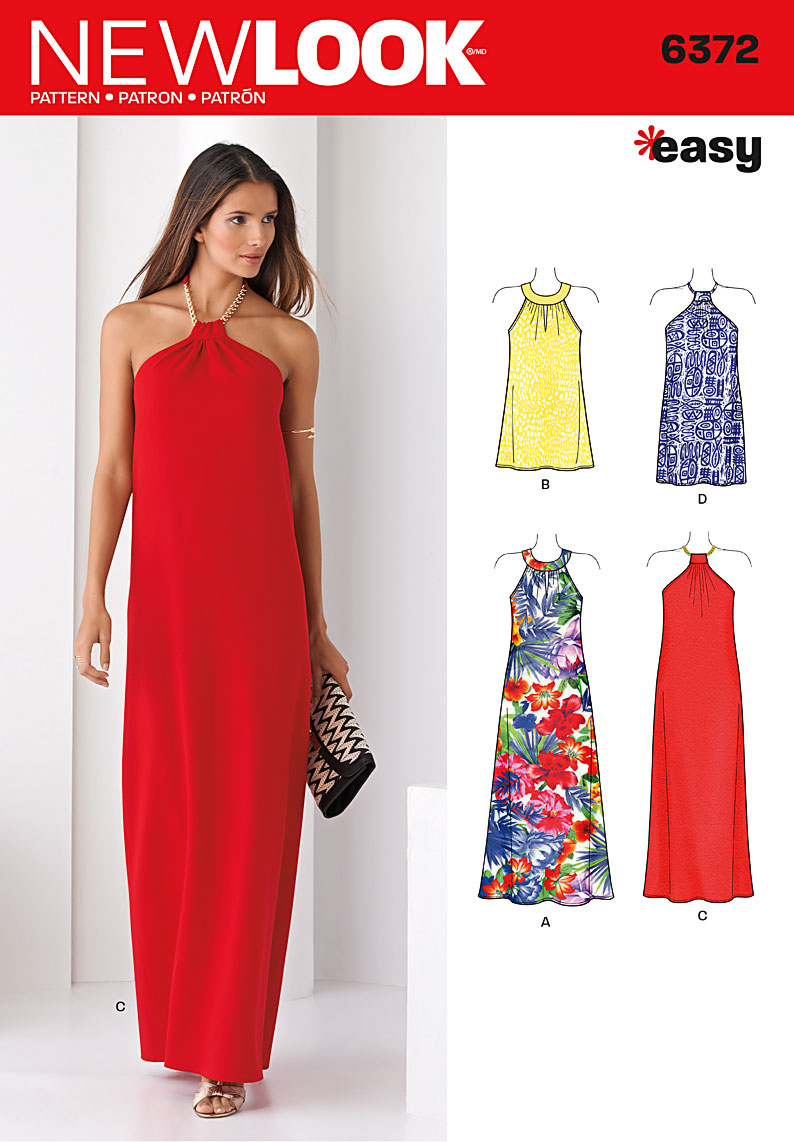 New Look Misses' Dresses Each in Two Lengths 6372