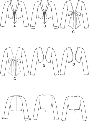Free sewing pattern for bolero jacket