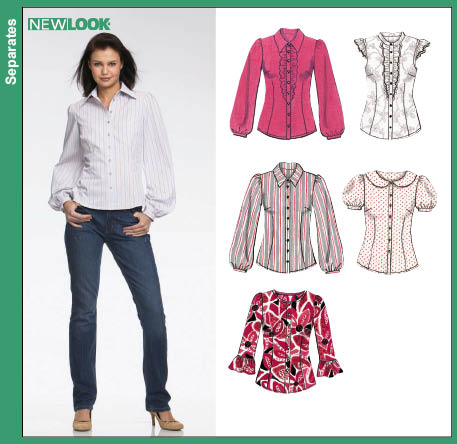 design patterns for blouse. Pattern Description: New Look