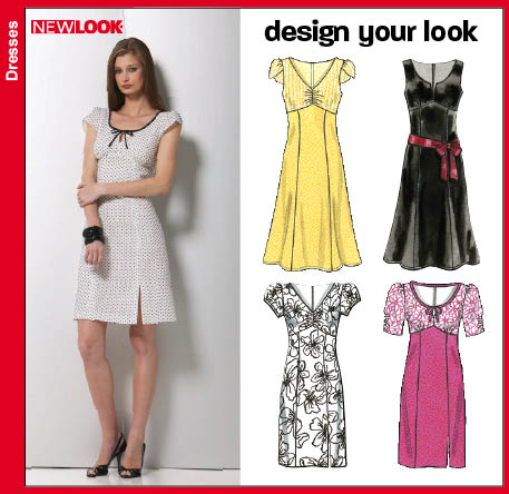 Free Dress Patterns on New Look 6750   Misses Dresses