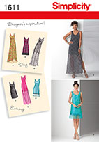 Simplicity 1611 Pattern ( Size 16-18-20-22-24 )