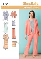 Simplicity 1720 Pattern ( Size XXS-XS-S-M-L-XL-XXL )