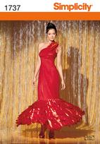 Simplicity 1737 Pattern ( Size 4-6-8-10-12 )