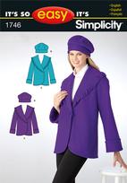 Simplicity 1746 Pattern ( Size XS-S-M-L-XL )