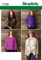 Simplicity 1758 Pattern ( Size 6-8-10-12-14 )