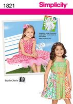 Simplicity 1821 Pattern ( Size 3-4-5-6-7-8 )