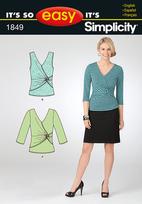 Simplicity 1849 Pattern ( Size 10-12-14-16-18-20 )