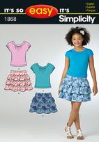 Simplicity 1868 Pattern ( Size 7-8-10-12-14-16 )