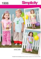 Simplicity 1906 Pattern ( Size 1/2-1-2-3-4 )