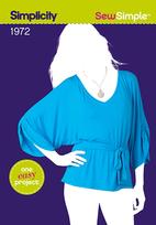 Simplicity 1972 Pattern ( Size 6-8-10-12-14-16-18 )