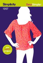 Simplicity 1997 Pattern ( Size 6-8-10-12-14-16 )