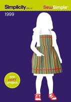 Simplicity 1999 Pattern ( Size 3-4-5-6 )