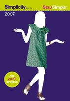 Simplicity 2007 Pattern ( Size 7-8-10-12-14 )