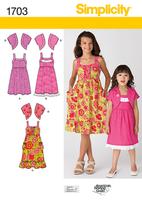 Simplicity 1703 Pattern ( Size 7-8-10-12-14 )