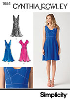 Simplicity 1654 Pattern ( Size 4-6-8-10-12 )