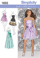 Simplicity 1655 Pattern ( Size 4-6-8-10-12 )
