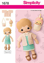 Simplicity 1678 Pattern ( Size ONE )