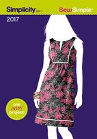 Simplicity 2017 Pattern ( Size 8-10-12-14-16-18 )