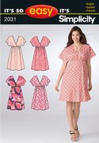 Simplicity 2031 Pattern ( Size 10-12-14-16-18-20 )