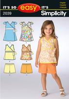 Simplicity 2039 Pattern ( Size 3-4-5-6-7-8 )