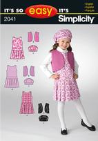 Simplicity 2041 Pattern ( Size 3-4-5-6-7-8 )