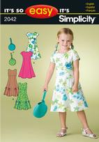 Simplicity 2042 Pattern ( Size 3-4-5-6-7-8 )