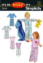 Simplicity 2045 Pattern ( Size 1/2-1-2-3-4 )